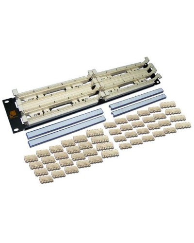 Панель кроссовая 110 типа, 200 пар, 19, 2U LANMASTER LAN-RS110-200FT в Казани Кроссовое оборудование тип 110 Pintop.ru