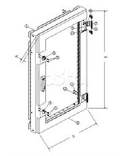 Дверь передняя плексигласовая TOA PGD-22 в Казани Системы оповещения и трансляции TOA Pintop.ru